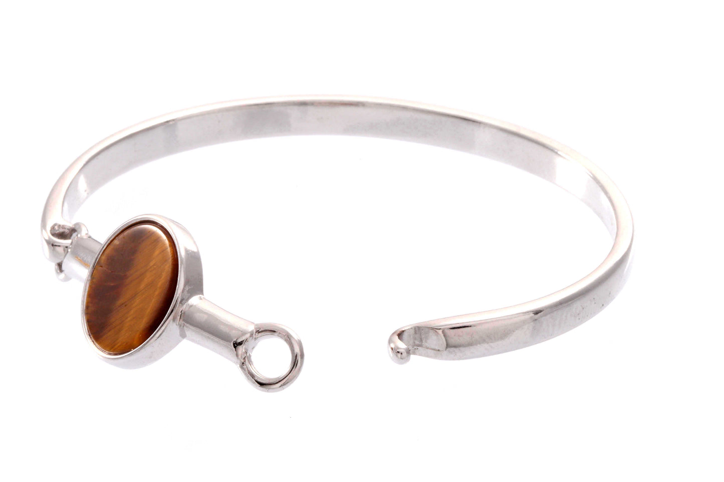 Pulseira Bracelete Lua Cheia Ródio Branco