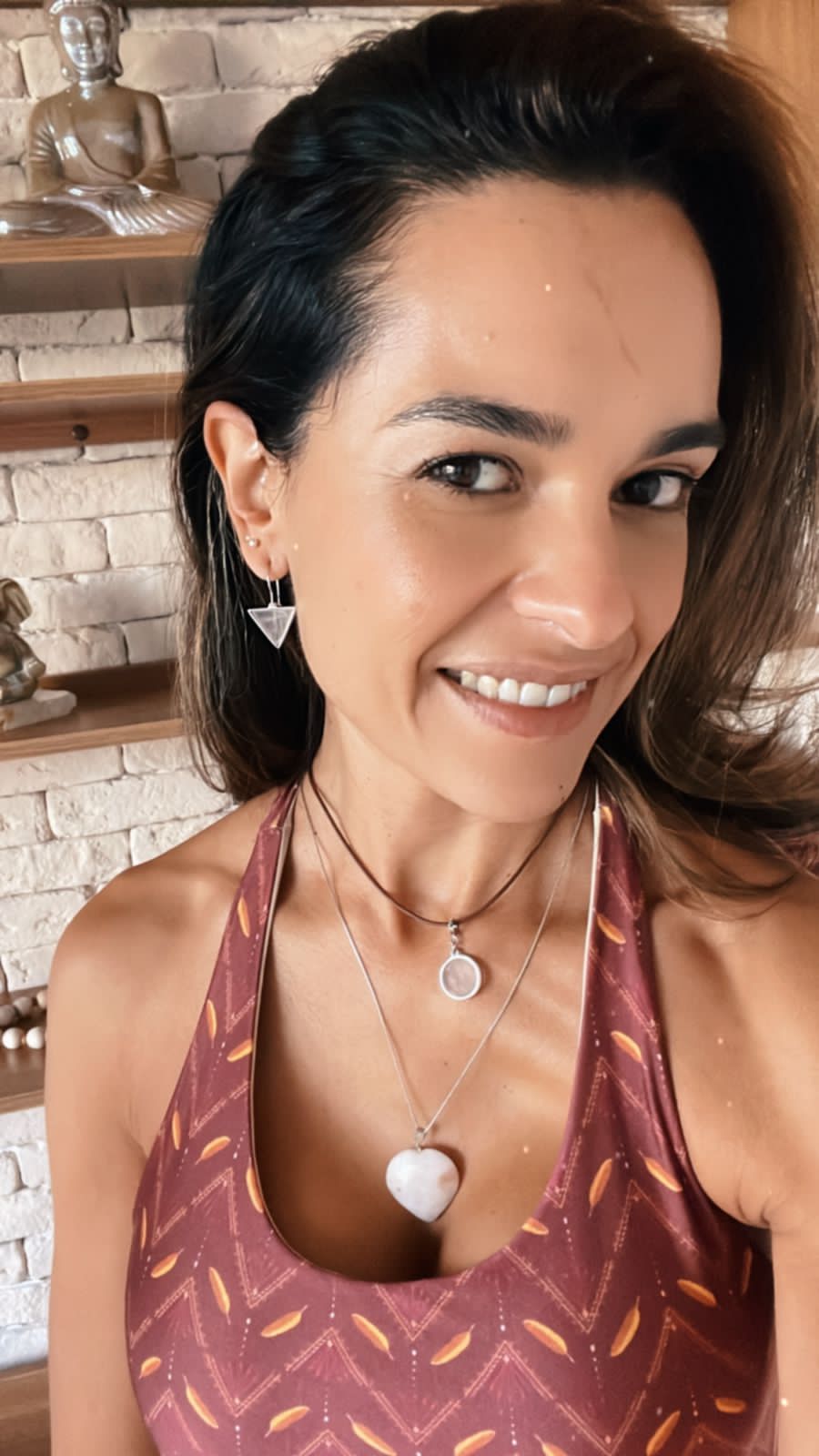 Brinco Anzol Pirâmide Ródio Negro