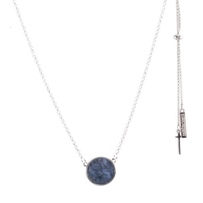 Colar Lua Cheia Rodio Branco