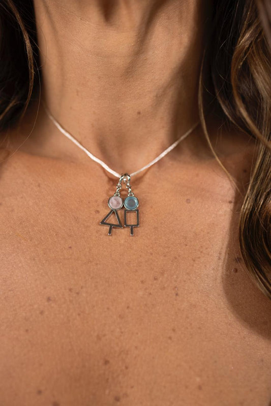 Pingente Filhos Menino Ródio Branco