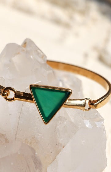 Pulseira Bracelete Pirâmide Ouro