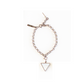 Pulseira Elos + Pingente Pirâmide Ródio Branco