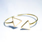 Pulseira Bracelete Pirâmide Duplo Ouro