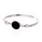 Pulseira Bracelete Lua Cheia Ródio Branco
