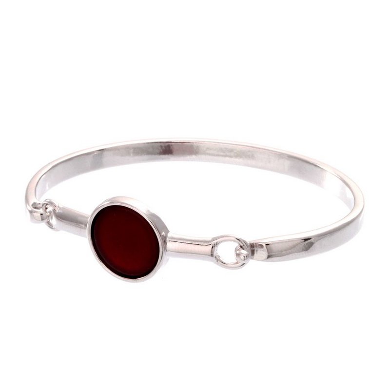 Pulseira Bracelete Lua Cheia Ródio Branco
