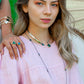 Colar Choker Equilíbrio Ródio Branco