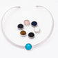 Colar Choker Lua Equilíbrio Ródio Branco