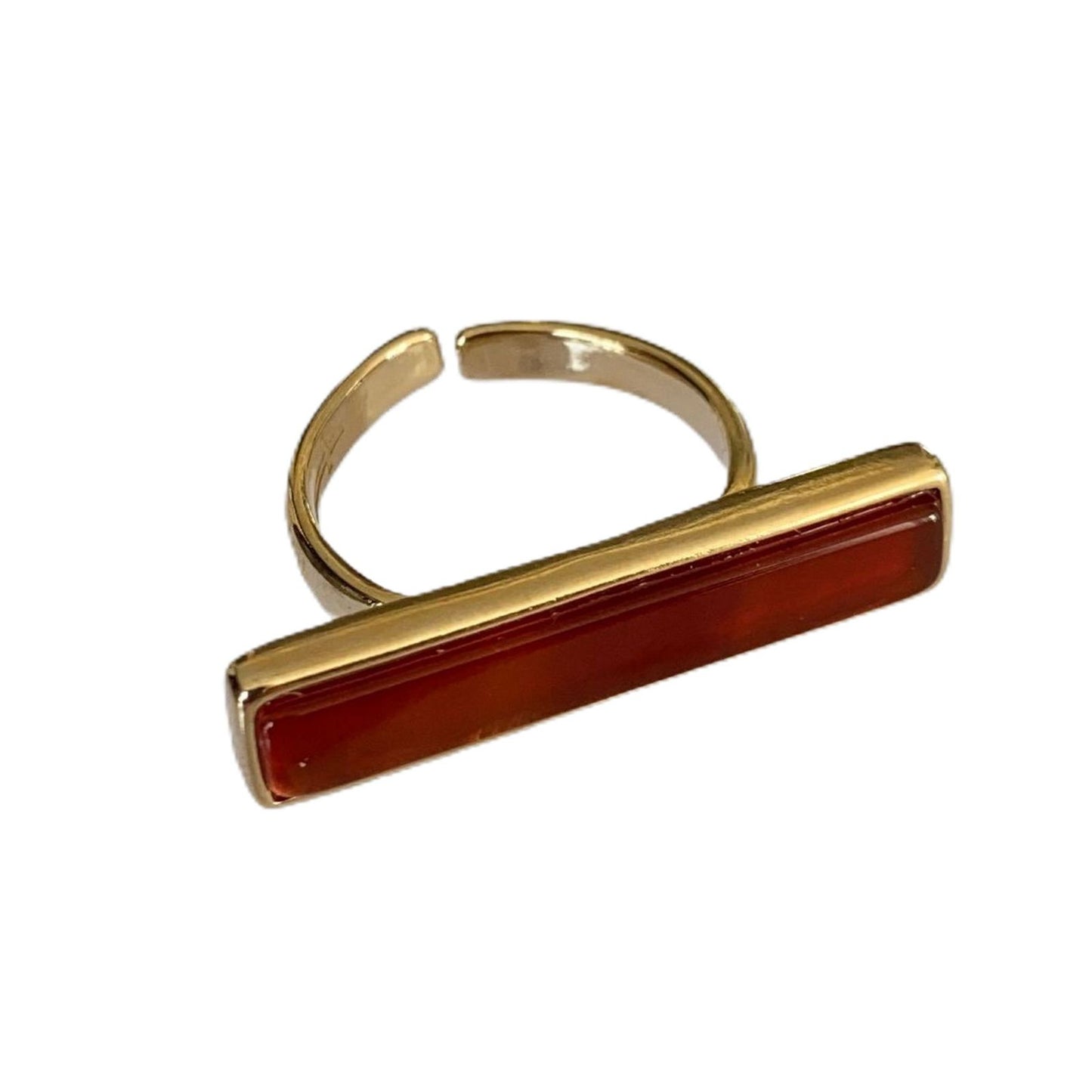Anel Retângulo Ouro
