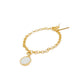 Pulseira Elos + Pingente Círculo Ouro