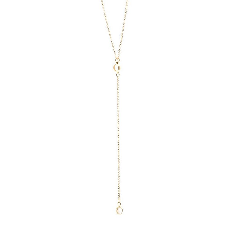 Colar Mini Esfera Duplo Ouro