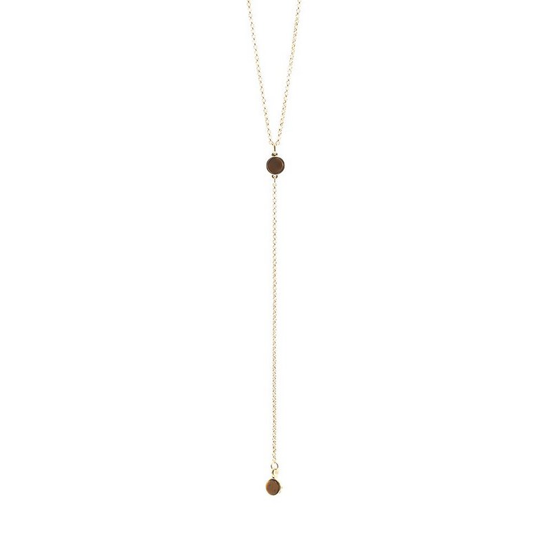 Colar Mini Esfera Duplo Ouro