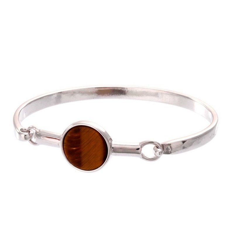 Pulseira Bracelete Lua Cheia Ródio Branco