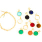 Pulseira Elos + Pingente Círculo Ouro