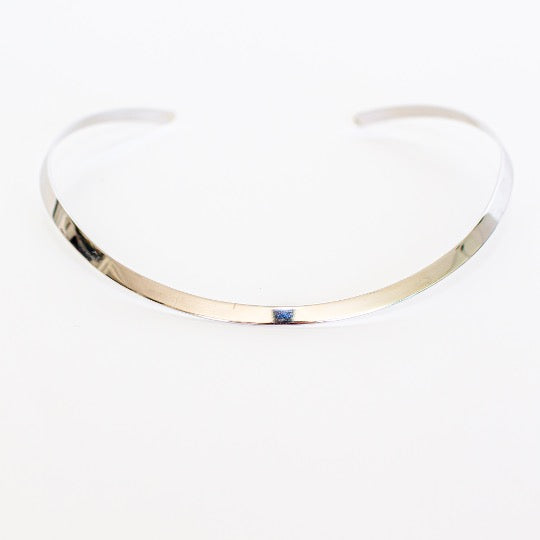 Colar Choker Equilíbrio Ródio Branco