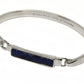 Pulseira Bracelete Retângulo Ródio Branco